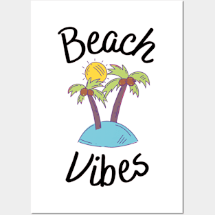 Beach Vibes (Light colors) Posters and Art